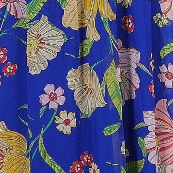 Modcloth Floral Maxi Dress - Blue and Yellow - Picture 7 of 7
